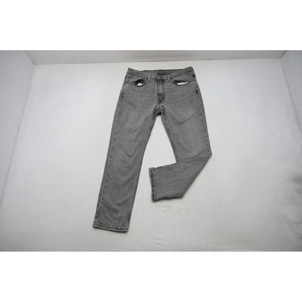 Levi's 511 Slim Fit Jeans Mens 34x29 Gray Stretch Denim Pants‎ Excellent